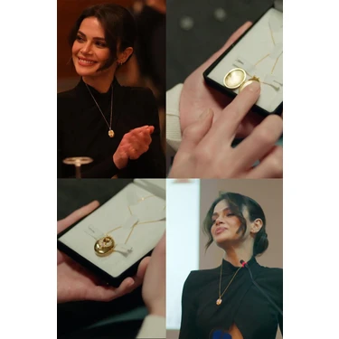 Anka Kuşu Zirkon Taşlı Alya Çelik Kolye Uzak Şehir Içi