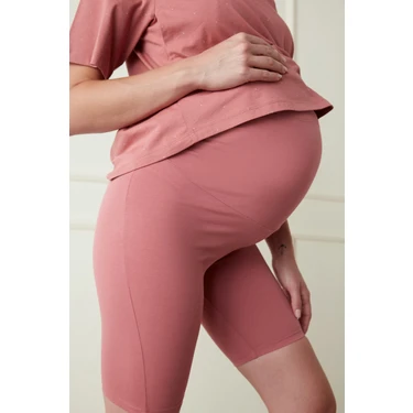 Penti Mama Rosy Biker Şort Gül Kurusu Renk Ve Nefes Alabilir Kumaş İle Rahat
