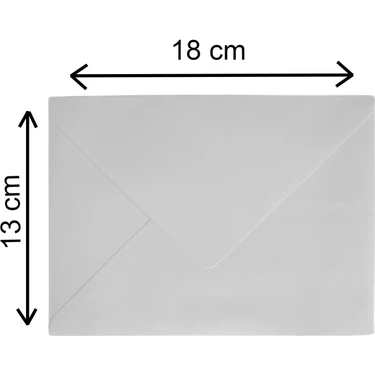 Doğan Asildoğan Zarf Davetiye Zarfı Beyaz 1.kalite Hamur 13X18 cm 90 gr