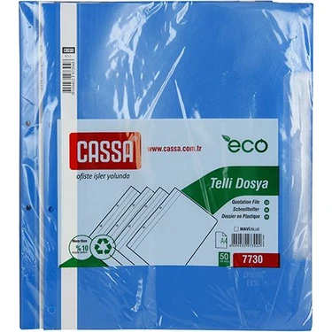 Cassa Telli Dosya Ekonomik 50'Li Paket (7730)  Renk -