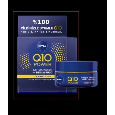 Nivea Q10 Plus Kırışık Karşıtı Gece Kremi 50 ml Normal Ciltler İçin Etkili
