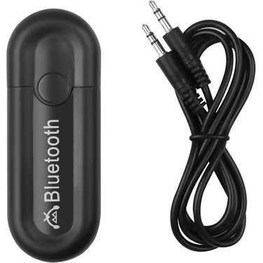 Apera HJX-001 Araba USB Bluetooth 5 Adaptörü Ses Müzik Alıcı 3.5mm Aux Araç Kiti Kablolu Hoparlörü,