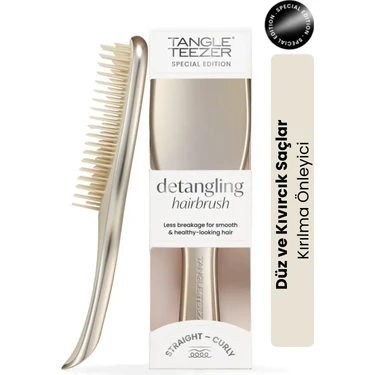 Tangle Teezer Ultimate Detangler Chrome Champagne Gold Islak & Kuru Düz ve Kıvırcık Saçlar için Saç