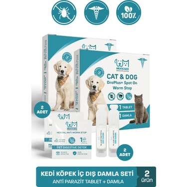 Muvicado Iç Dış Parazit Kedi Köpek Dış Parazit Damlası Kedi Pire Damlası Köpek Pire Damlası Kedi Iç