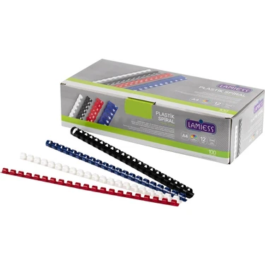 Lamiess 20 mm Plastik Spiral Beyaz