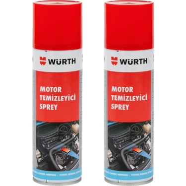 Würth Su Gerektirmeyen Motor Temizleyici Sprey 2×500 ml – Araç, Motosiklet ve Çim Biçme Makinesi