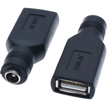 Rob Ada  Adaptör Şarj Ucu 5.5x2.1mm To USB 2.0 Soket Çevirici Power