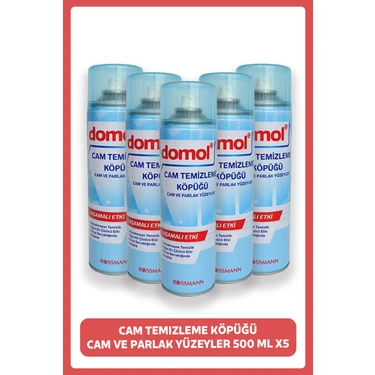 Domol Cam ve Parlak Yüzeyler Için Cam Temizleme Köpüğü 500 ml (5