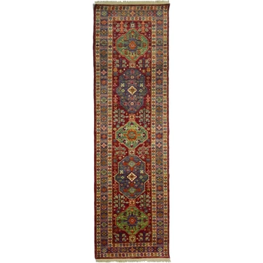 Kilim Co. Afgan Şirvan El Dokuma Yolluk 82X297 cm (2.44