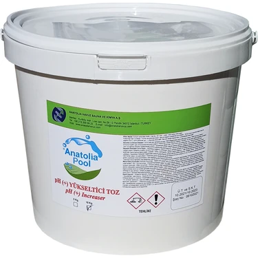 Anatolia Pool Yüzme Havuzu Ph (+) Yükseltici Toz 5 Kg. (Ph +