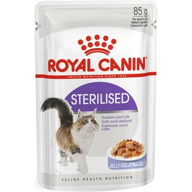 Royal Canin Sterilised Kısırlaştırılmış Kediler için Jöle İçerisnde Yaş Kedi Maması 12 x