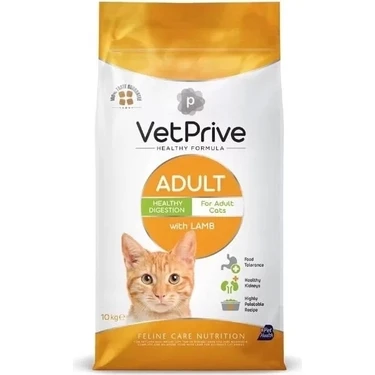 Vet Prive Kuzu Etli Yetişkin Kedi Maması 10