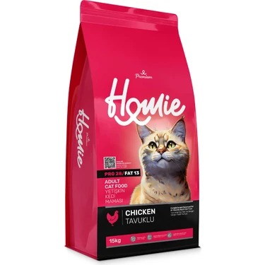 Homie Premium Tavuklu Yetişkin Kedi Maması 15 kg İstiridye Tatlı Yüksek Kaliteli