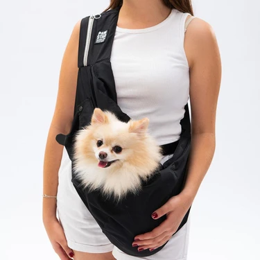 Pawstar Siyah Crossbody Küçük Irk Köpek Çapraz Taşıma