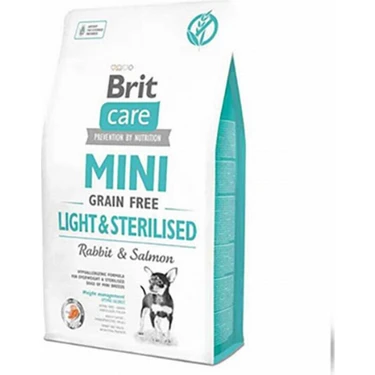 Brit Care Tahılsız Mini Light Sterillised Tavşanlı Köpek Maması 2