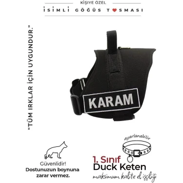 MgTasma Kişiye Özel, Isimli K9 Köpek Tasması, Göğüs Tasması