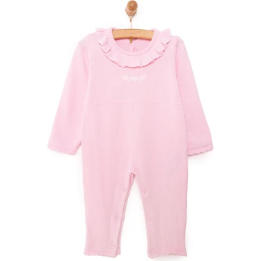 HelloBaby Yenidoğan Kız Triko Patiksiz Tulum Kız