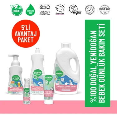 Siveno %100 Doğal Yenidoğan Bebek Çocuk Günlük Bakım