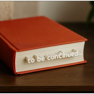 Flexilab Creative Modern Tasarım “to Be Continued” 3D Kitap