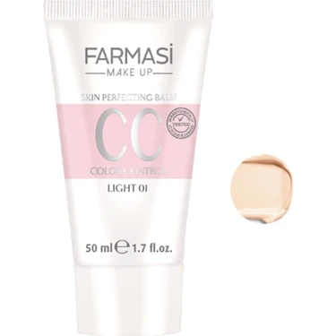 Farmasi 50 ml CC Krem Açık 01 Dengeleyici Etkisiyle Tüm Cilt Tiplerine Uygun Cilt Bakım