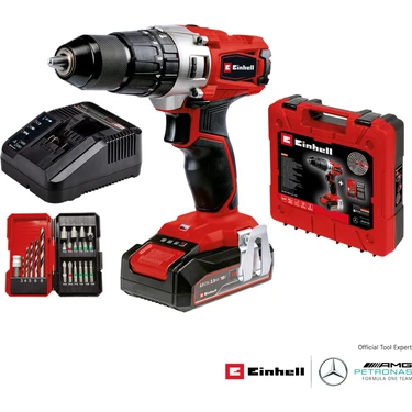 Einhell Akülü Darbeli Vidalama TE-CD 18/2 Li-i +22 (1x2,5Ah) Power X-Change (Li-Ion, 18 V, 44 Nm, 2