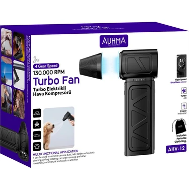 Auhma Ahv-12 Turbo Fan – 130.000 Rpm Turbo Elektrikli Hava