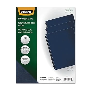 SHC4200 Fellowes Executive Baglanti Sunum, Büyük, Navy, 50 Paket
