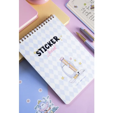 Matt Notebook Youna Sticker Book 674 Adet Renkli Etiket