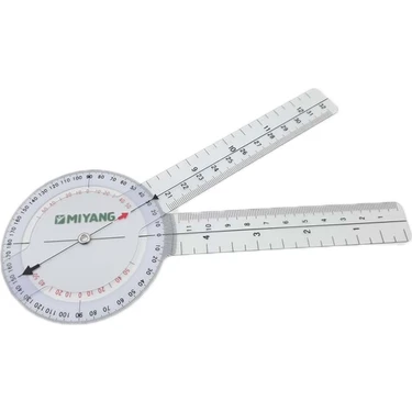 Miyang Gonyometre 360 Derece Plastik Eha Ölçer 20 cm İthal Kalite 1