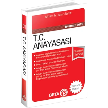 Beta Yayınevi T.c. Anayasası Temmuz