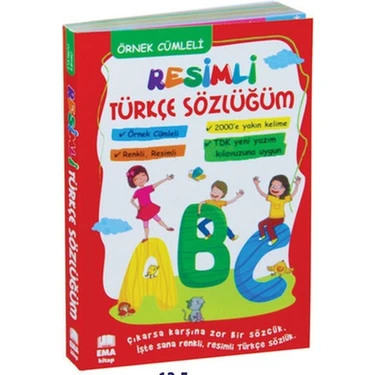 Ema Kitap Örnek Cümleli, Resimli Türkçe Sözlük – Çocuklar ve Türkçe Öğrenmeye Yeni Başlayanlar