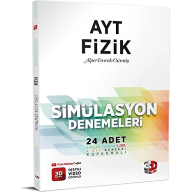 Ayt Fizik Simülasyon Denemeleri 24 Adet Alper Emrah Gümüş Eğitim