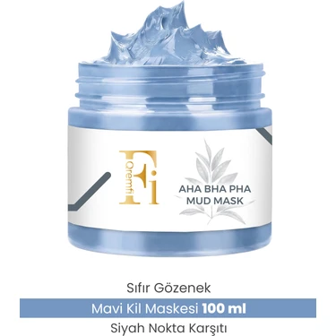 Sıfır Gözenek Siyah Nokta Mavi Kil Maskesi | Aha + Bha+Pha 100