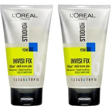 L'Oréal Paris Loreal Paris 24 Saat Tutucu Güçlü Saç Jölesi - Studio Line Invisi Fix 150 Ml No: 6 X2