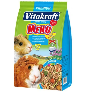 Vitakraft Menü Guinea Pig Yemi 1000 gr Zengin Tahıl ve Vitamin İçeriği ile Türkiye