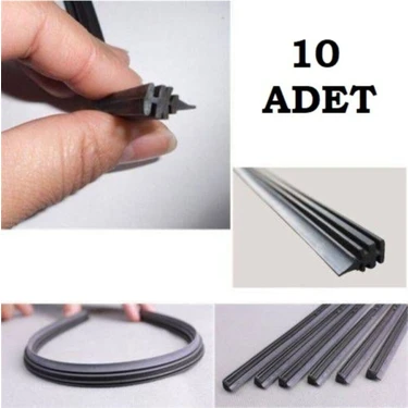 Eraks Car Accesories Silecek Lastiği 700 mm 10 Adet 70 cm Silecek Lastiği 1. Kalite Silgi 700MM