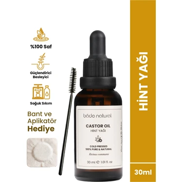 Bade Natural Hint Yağı 30 ml – %100 Saf Soğuk Sıkım, Kırışıklık Karşıtı, Besleyici ve Nemlendirici