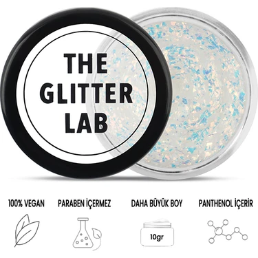 The Glitter Lab - Jel Formlu Parlak Glitter - White Sun   ~10