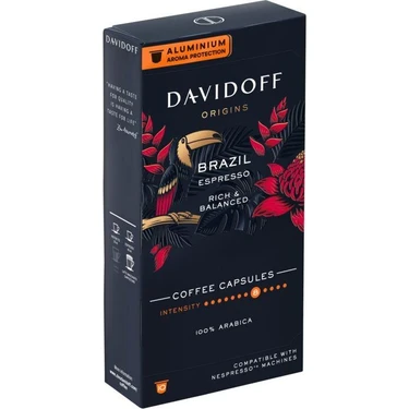 Davidoff Espresso Brazil 10lu Kapsül Kahve – Nespresso