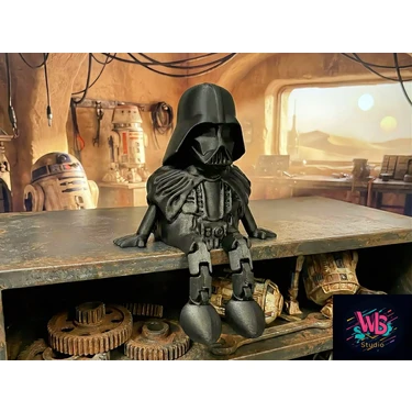 WLS Studio Darth Vader | Figür | Hareketli Ayaklar | Organik Malzeme |