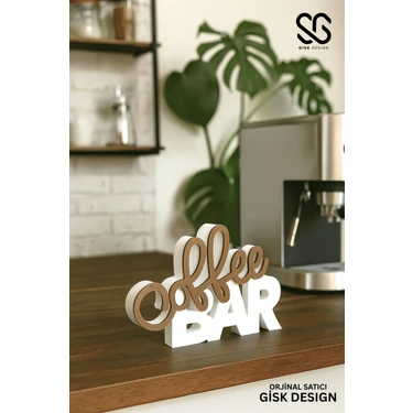 Belirtilmemiş Kahve Köşesi Coffee Bar Yazılı Dekoratif Masaüstü