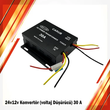 Cabbaroğlu Ticaret 24V12V Konvertör (Voltaj Düşürücü) 30