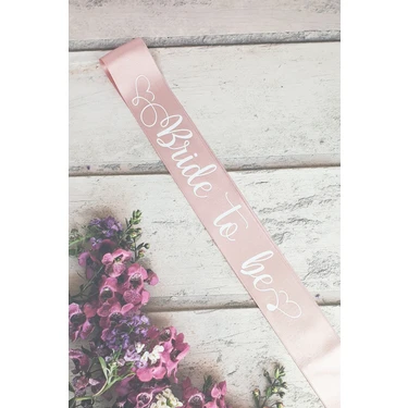 Pekshop Bride To Be Kuşak Pembe Renk 6 cm Kalınlıkta 1 Adet Bekarlığa Veda Kutlamaları