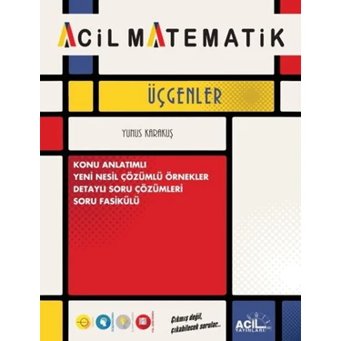 Acil Yayınları Üçgenler Konu Anlatımlı Soru Fasikülü Üniversite Hazırlık TYT - AYT Sınav
