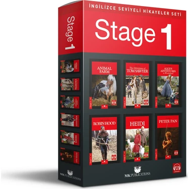 İngilizce Hikaye Seti – Stage 1 - 6 Kitap